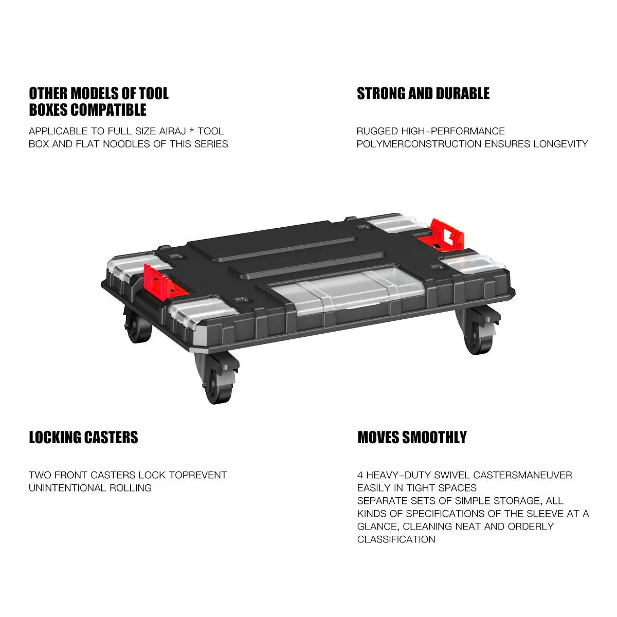 Electrical Appliances. For sale separately. Stackable roller toolbox, plastic portable folding storage box.