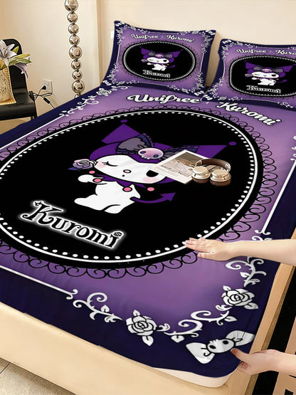Sanrio Hello Kitty Elastic Bed Sheets, double bed sheets, soft velvet, mattress covers, bed sheet protectors