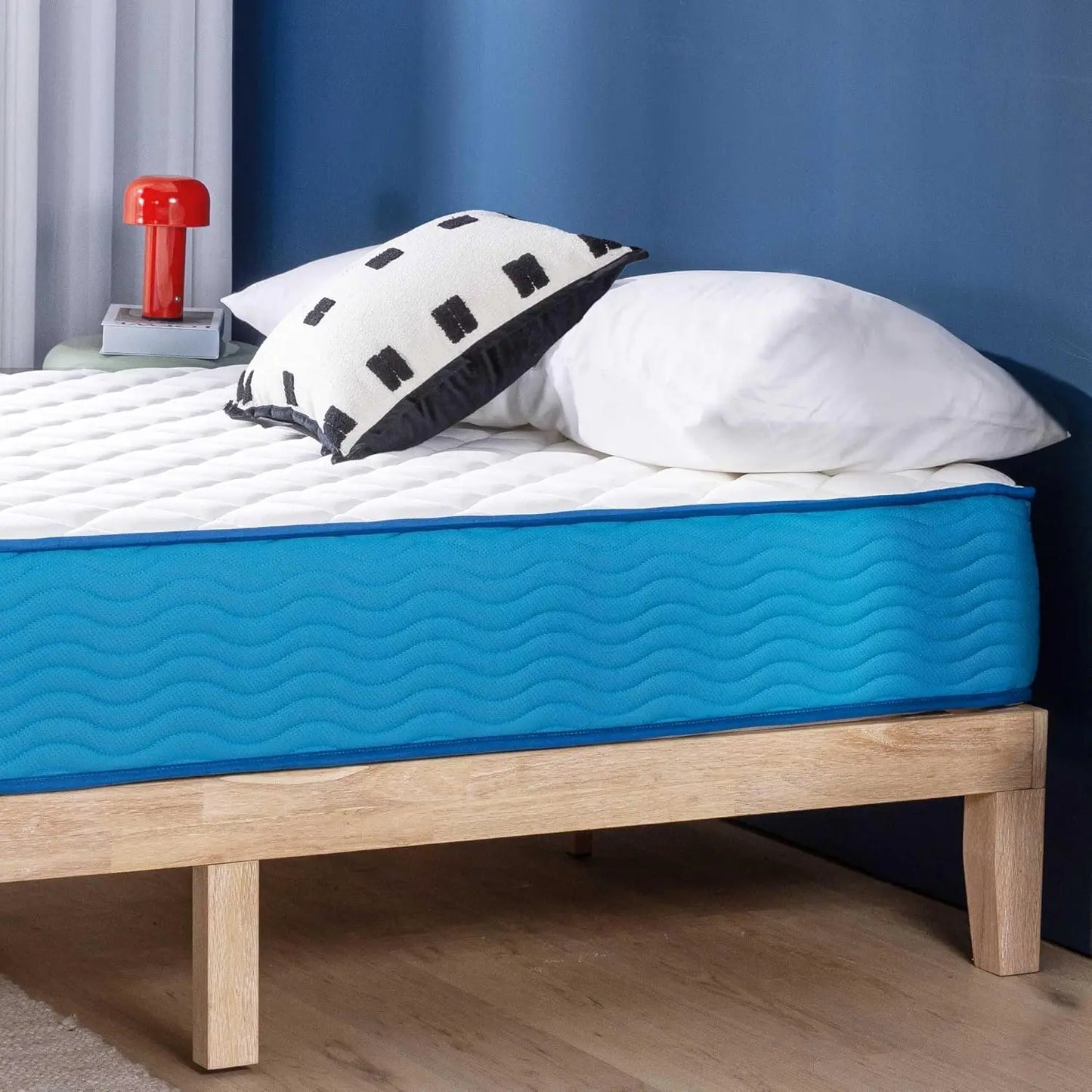 10 Inch Hybrid Mattress with Pocketed Coils and Certified Safe Foam, Twin Size in a Box
