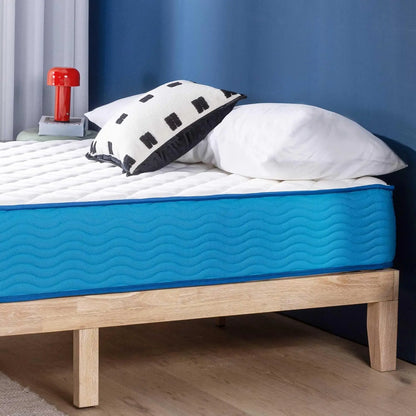 10 Inch Hybrid Mattress with Pocketed Coils and Certified Safe Foam, Twin Size in a Box