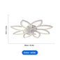 Modern Dining Table LED Lamp Ceiling Fan Light Remote Ventilator Home Lighting.