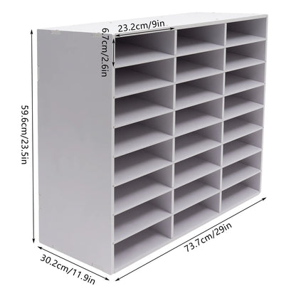 Office Filing Trays, Document Letter Rack Desk Organizer, Paper Storage Holder, Desktop Mail Sorter Organizer
