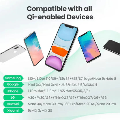10W QI Wireless Charging LED Desk Lamp USB Charging Port Sliding, Dimmable, Auto Timer.