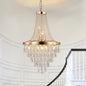 Large Luxury Gold Crystal Chandelier, Dazzling K9 Crystals, Superior Metal Finish,
