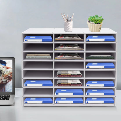 Office Filing Trays, Document Letter Rack Desk Organizer, Paper Storage Holder, Desktop Mail Sorter Organizer
