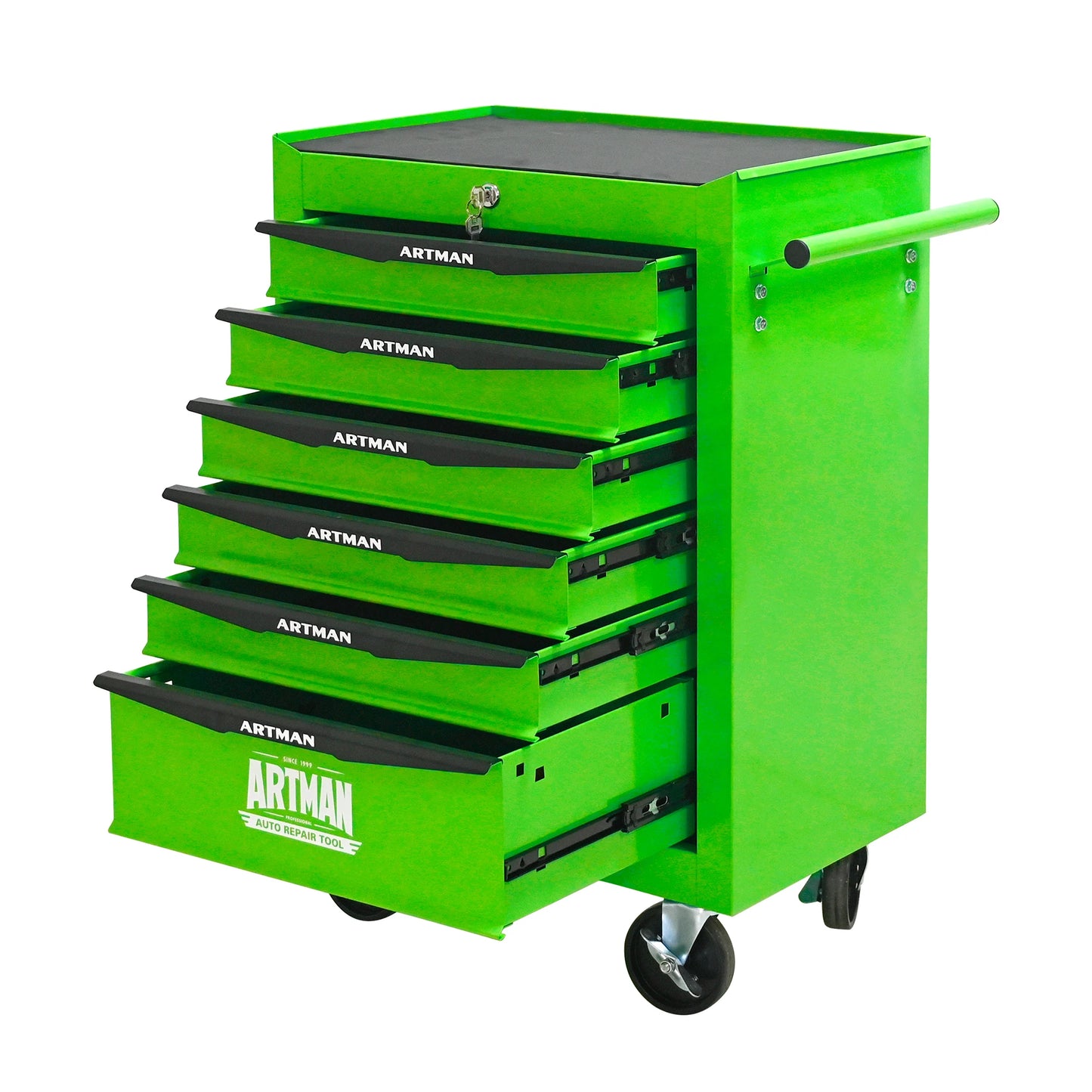 Rolling Metal Tool Chest with 6 Drawers, 20" 6-Drawer Tool Chest Cabinet with Ball Bearing Drawer Slides.