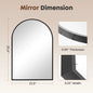 JHK 26"x38" Arched Metal Framed Bathroom Mirrors for Wall  Hanging and Bedroom Entryway