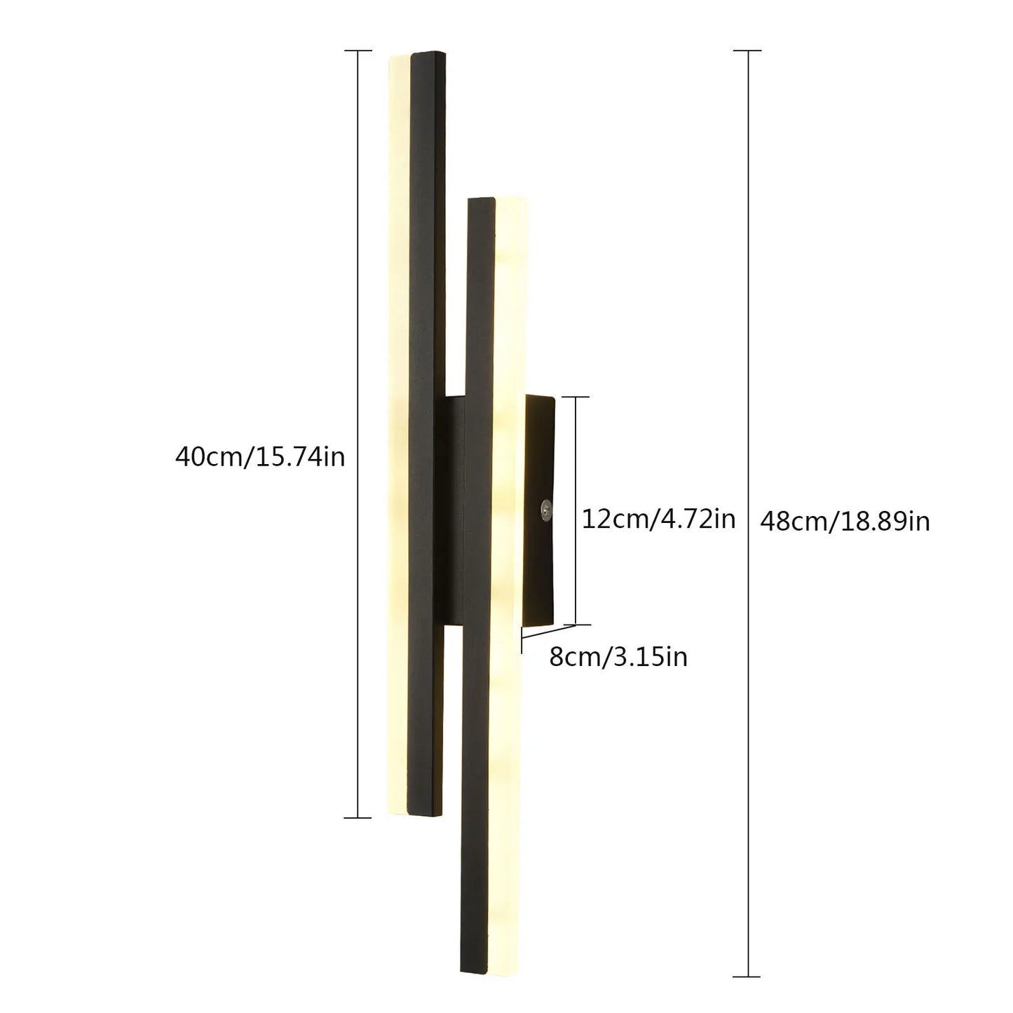 Set the Perfect Mood! 10W Dimmable LED Wall Sconce with Adjustable Color Temperature, Lighting.