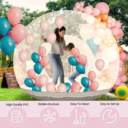 Inflatable 10FT PVC Bubble House Inflatable Children's Toys Outdoor Castle With 750W Air Blower 100 balloons