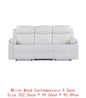 3-Piece Reclining Sofa Set with LED Lights – Sofa, Loveseat & Recliner for Living Room.