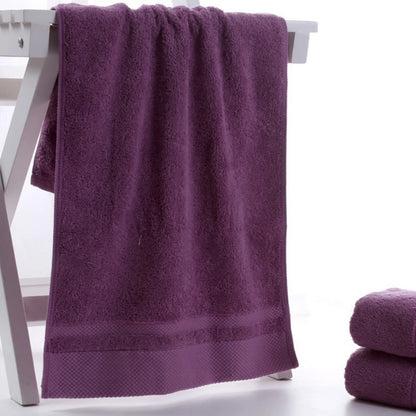 Solid Color Cotton Super Absorbent Hand Towel Face Hand Towel Thicken Soft Bathroom Towels.