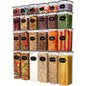 24Piece Airtight Food Storage Containers Set BPA-Free Plastic Canisters - Pantry Organizer with 40Labels