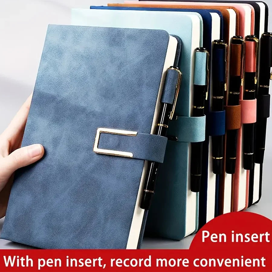Retro Notebook Soft Leather Cover 200/360 Pages Agenda for Students Business Office School.