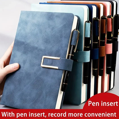 Retro Notebook Soft Leather Cover 200/360 Pages Agenda for Students Business Office School.