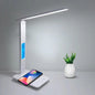 10W QI Wireless Charging LED Desk Lamp USB Charging Port Sliding, Dimmable, Auto Timer.