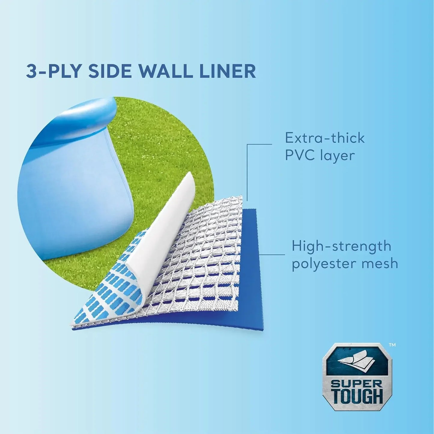 Inflatable Swimming Pool Set: 15ft x 48in – Includes 1000 GPH Cartridge Filter Pump – Removable Ladder.