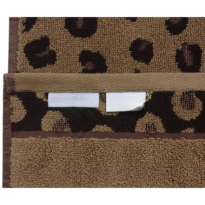 6 Piece Towel Set Animal Print Leopard Cheetah, 100 Cotton Jacquard 2 Bath Towel, 2 Hand Towel, 2 Washcloths.