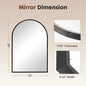 JHK 26"x38" Arched Metal Framed Bathroom Mirrors for Wall  Hanging and Bedroom Entryway