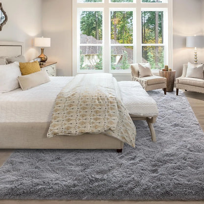 Soft Modern Indoor Large Shaggy Rug for Living Room Bedroom, Non-Slip Plush Fluffy.