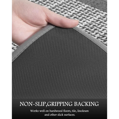Non-Slip Kitchen Rugs Sets of 2 Extra Large Runner Rugs, Washable.