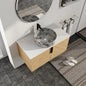 36 Inch Floating Bathroom Vanity with Sink Top Combo, Wood Single Sink.