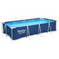13 Foot x 32 Inch Rectangular Above Ground Outdoor Pool Steel Framed Vinyl Swimming Pool.