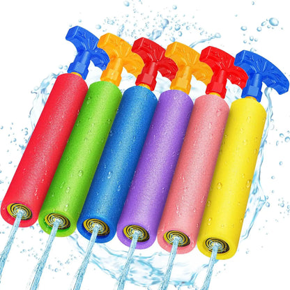 40ft Range Water Blaster Guns 6-Pack, Toys for Kids Adults Pool Beach Summer Fun