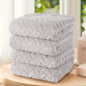 Solid Color Towel Set of 4pcs, Ultra Soft   Highly Absorbent, 4 Color Options.
