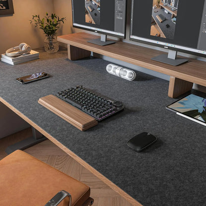 Felt Desk Computer Mat, Large Felt Mouse Pad and Keyboard Desk Protector for Office.