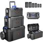 3 in 1 Rolling Toolbox with Wheels, 17/19/21 Inch for Garage Storage.