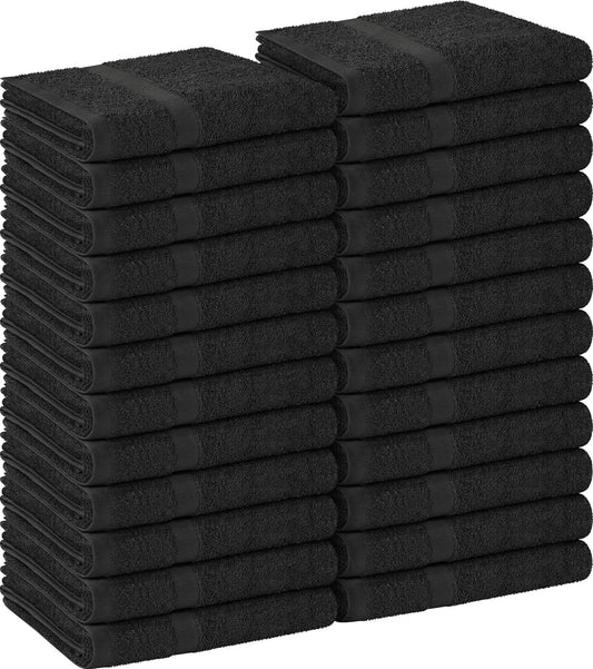 24-Pack Salon Towels, 16x27 Inches, Highly Absorbent Cotton.