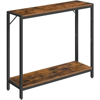 Table, 2Tier Entrance Table, Behind Sofa Table, Sturdy and Stable, for Living Room, Entryway, Foyer.