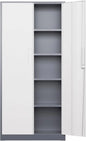 Metal Garage Storage Cabinet, Locking Doors & Adjustable Shelves Tall Storage for Home