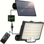 Solar Outdoor Lights - LED Motion Sensor Light with Remote Waterproof Security Flood Light for Garage, etc.