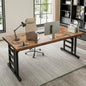 71 Inch Executive Desk with USB Ports, Large Computer Desk with Extra Thick, Office Desk, Furniture.