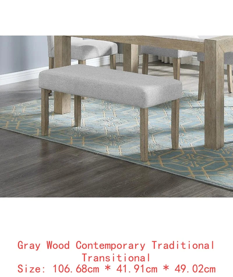 Contemporary 7pc Dining Set with White Faux Marble Rectangular Table and Full Back Upholstered Chairs.