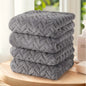 Solid Color Towel Set of 4pcs, Ultra Soft   Highly Absorbent, 4 Color Options.