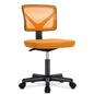 Mesh with Lumbar Support Armless Office Chair Low Back with Wheels Adjustable Height, Rolling Swivel Computer Chair
