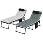 Chaise Lounge Chair Outdoor Set of 2, 5-Position Adjustable Outdoor Pool Lounge Chairs.