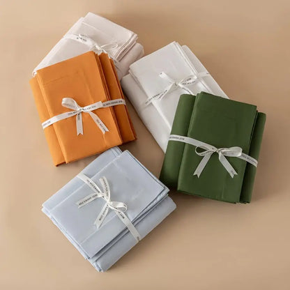 Light Blue 100 Washed Cotton Linen Like Duvet Cover Set Queen Size, 3 Pieces, and 2 Pillow Shams.