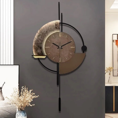 Wall Clock, Decorative Clock with Pendulum, Silent Quality Battery Operated.