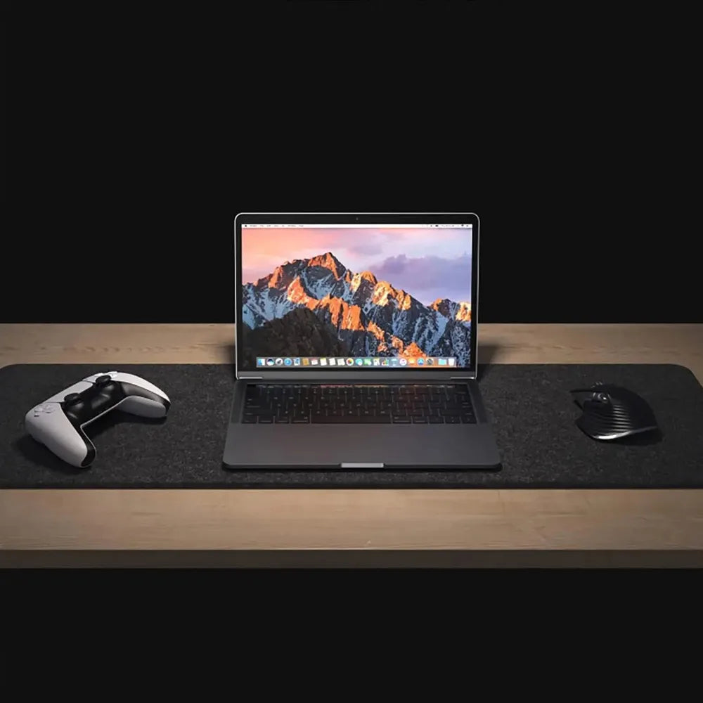 Felt Desk Computer Mat, Large Felt Mouse Pad and Keyboard Desk Protector for Office.
