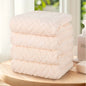 Solid Color Towel Set of 4pcs, Ultra Soft   Highly Absorbent, 4 Color Options.