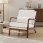 JHK Mid Century Modern Chair Solid Wooden Frame Accent Chair with Arms, Waist Cushion Chair