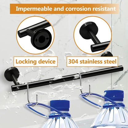 Bathroom Hardware Set 7Pcs Bathroom Towel Rack, Hand Towel Bars Toilet Paper Holders, Towel Rings, Robe Hooks
