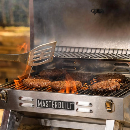 Portable Propane Gas Grill with Folding Legs, Chrome-Coated Warming Rack in Stainless Steel, Model