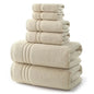 6 Piece Luxury Bath Towel Set 100 Cotton Towels for Bathroom.