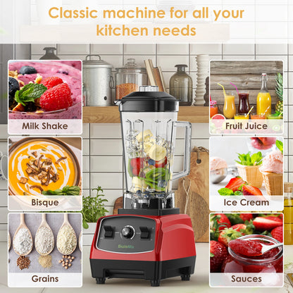 BPA Free 3HP 2200W Heavy Duty Commercial Grade Blender, Food Processor, Smoothie and Fruit Blender