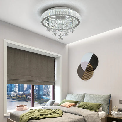 Crystal LED Ceiling Lamp Modern Chandelier Pendant Light Luxury Home Decor, Dining room.