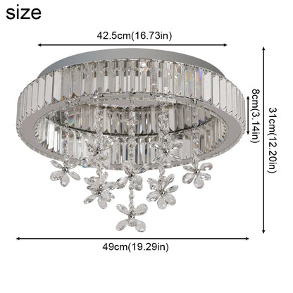Crystal LED Ceiling Lamp Modern Chandelier Pendant Light Luxury Home Decor, Dining room.
